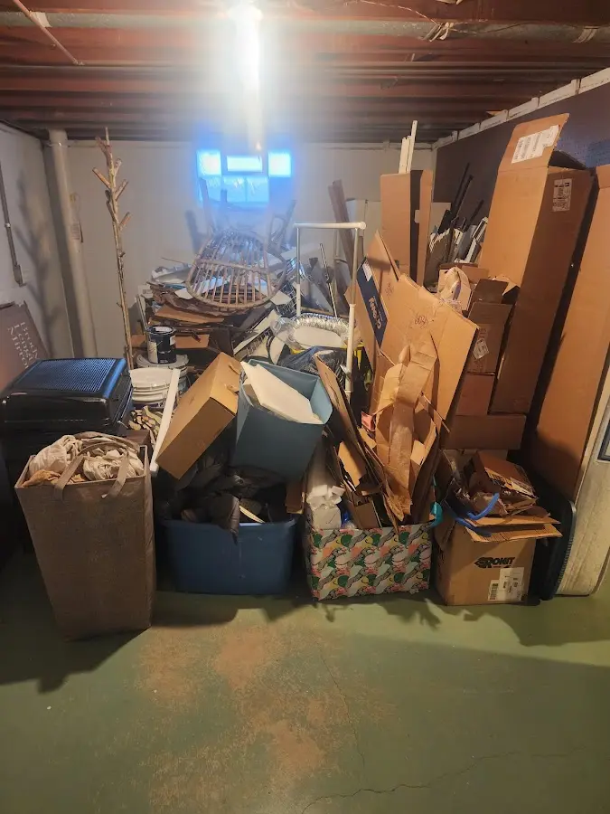 Roll-off dumpster container at job site for Construction Dumpster Rental in Moorhead